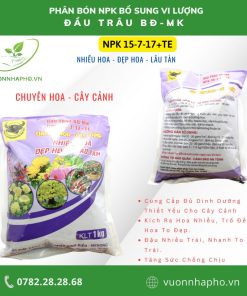 Thông tin Phân bón đầu trâu BĐ-MK NPK 15-7-17+TE Bao 1 KG