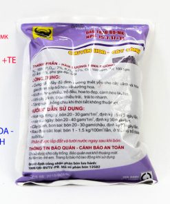 Phía sau Phân bón đầu trâu BĐ-MK NPK 15-7-17+TE Bao 1 KG