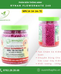 Thông tin Phân bón thông minh Rynan Flowermate 240 (NPK 14-14-14+TE) Hũ 150 Gram