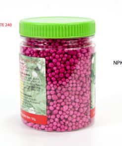 Mặt sau Phân bón thông minh Rynan Flowermate 240 (NPK 14-14-14+TE) Hũ 150 Gram