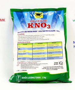 Phía sau Phân bón Đầu Trâu MK KNO3 bao 2 KG