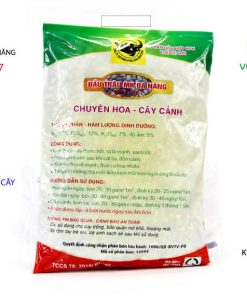 Phía sau Phân bón Đầu Trâu MK đa năng NPK 17-12-7 Bao 200 Gram