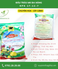 Thông tin Phân bón Đầu Trâu MK đa năng NPK 17-12-7 Bao 200 Gram