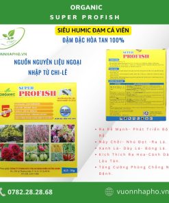 Đầy đủ Phân hữu cơ viên đạm cá Super Profish Siêu Humic